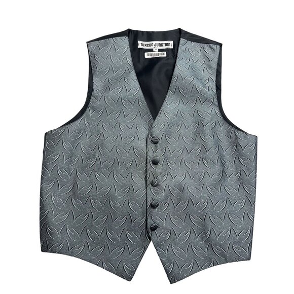 Tuxedo Junction 5 Button Suit Vest in Steely Blue - Picture 1 of 5